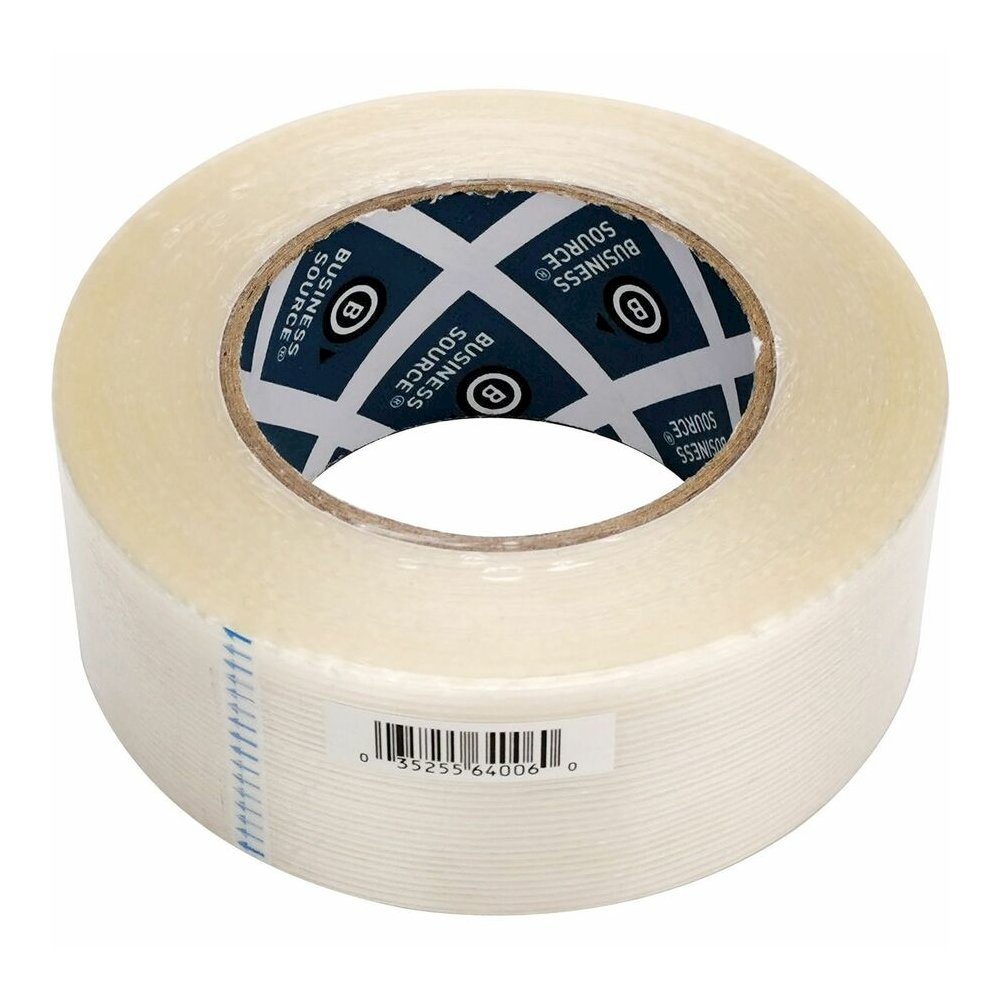 Business Source Filament Tape - 60 yd Length x 2" Width - 3" Core - White - Fiberglass Filament - For Reinforcing - 1 Roll. Picture 9