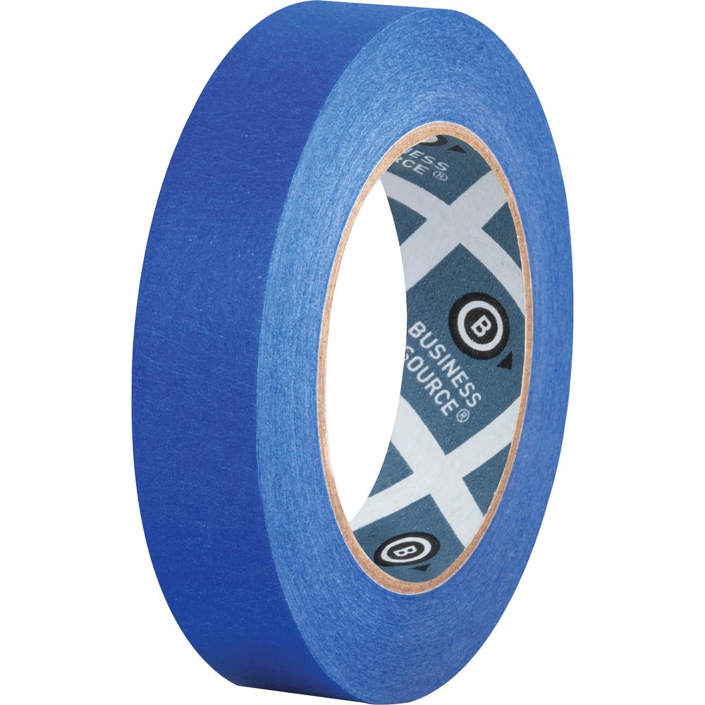 Business Source Multisurface Painter's Tape - 60 yd Length x 1" Width x 5.5 mil Thickness - Blue - 2 / Pack. Picture 4