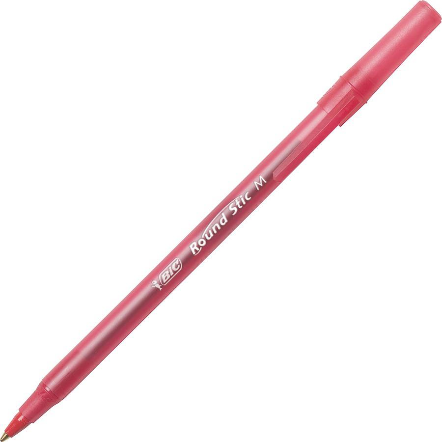 BIC Round Stic Xtra Life Ball Point Pen, Assorted, 60 Pack - 1 mm Pen Point Size - Assorted - Translucent Barrel - 60 Pack. Picture 2