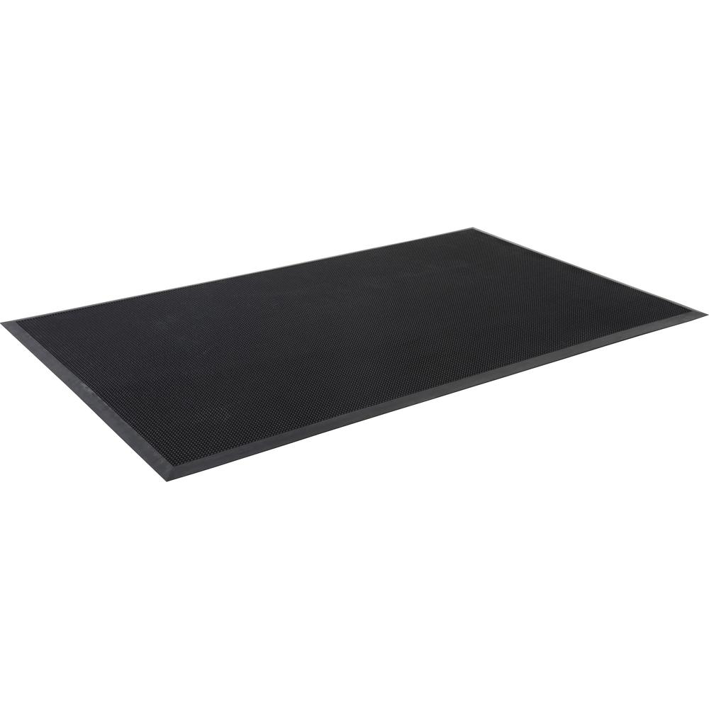 Genuine Joe Brush Tip Scraper Mat - Indoor, Outdoor - 60" Length x 36" Width x 0.400" Thickness - Rectangular - Rubber - Black - 1 Each. Picture 6