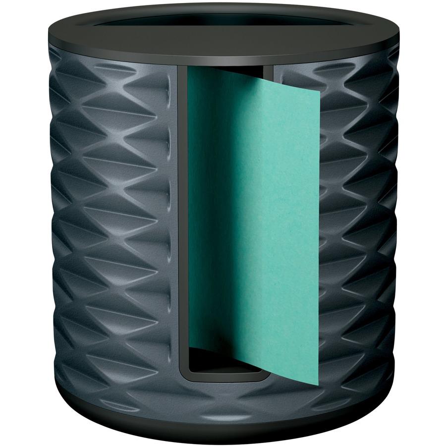 Post-it&reg; Note Dispenser - 3" x 3" Note - Black. Picture 5