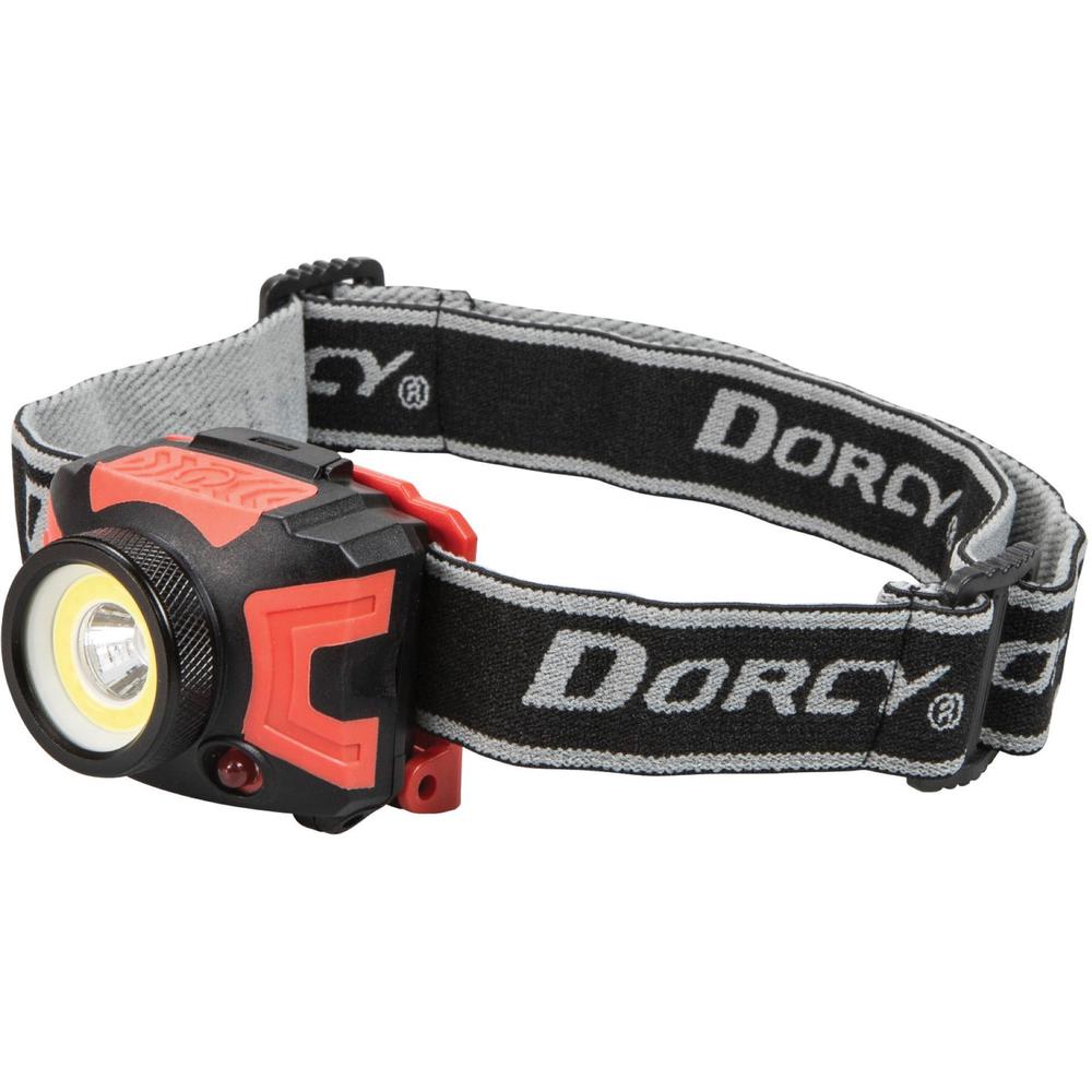 Dorcy Ultra HD 530 Lumen Headlamp - 530 lm Lumen - AAA - Battery - Water Resistant - Black, Red - 1 Each. Picture 3