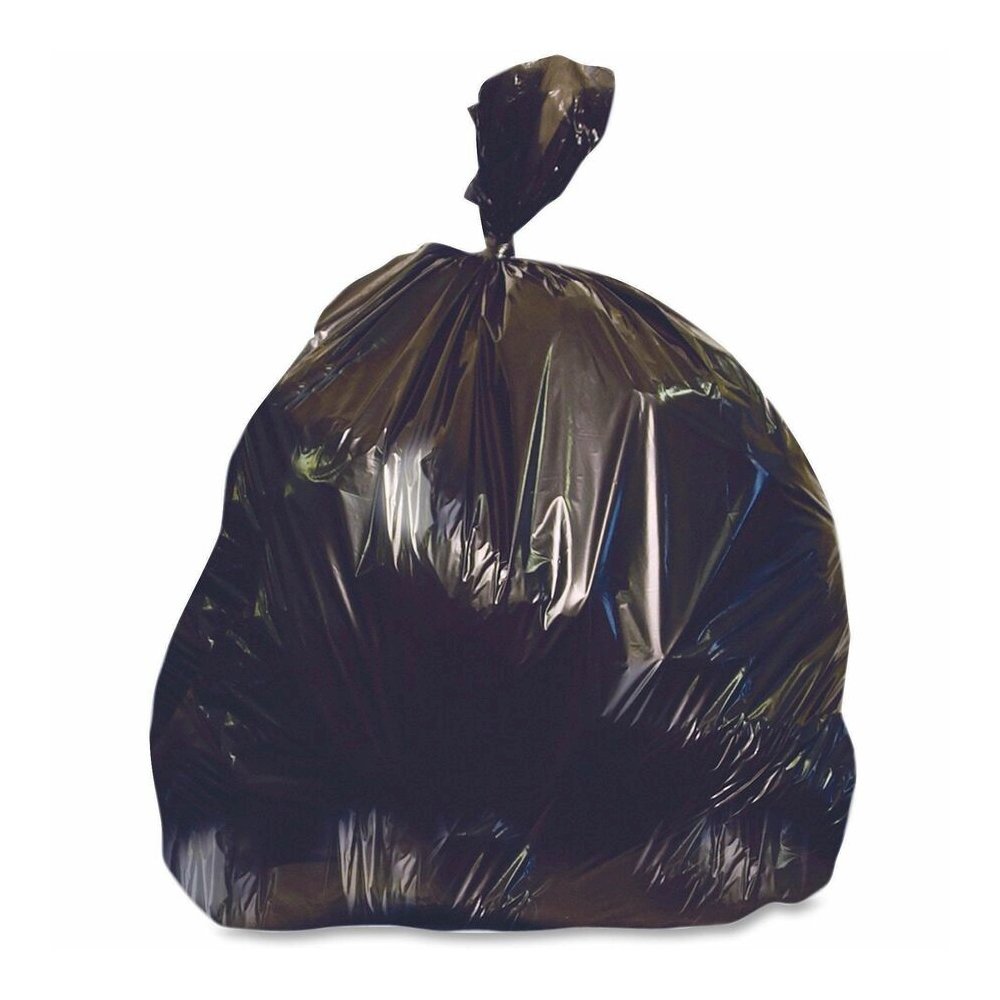 Heritage Accufit RePrime Can Liners - 55 gal Capacity - 53" Length x 40" Width x 1.30 mil (33 Micron) Thickness - Low Density - Black - Linear Low-Density Polyethylene (LLDPE) - Garbage - 50/Box - 3 /. Picture 3
