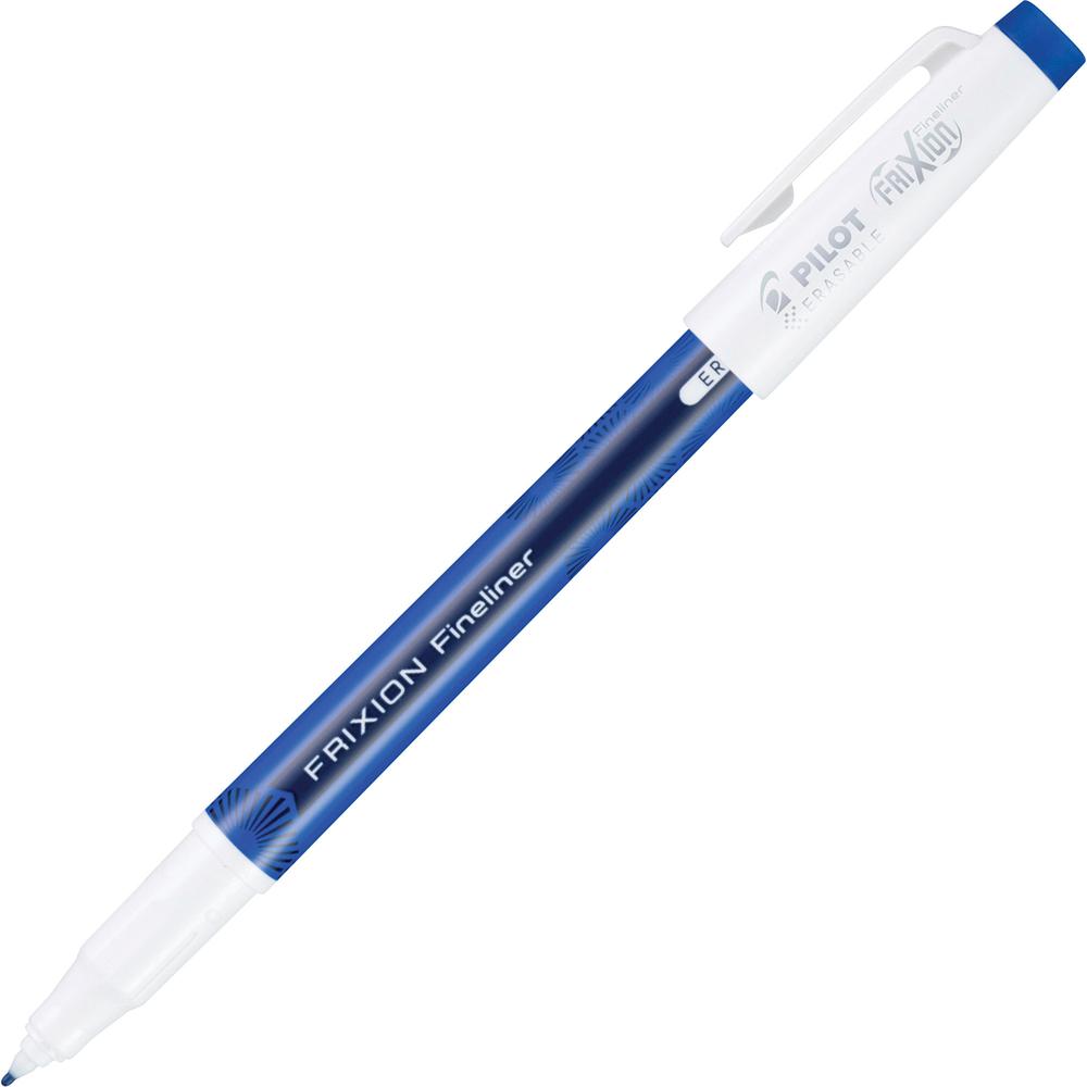 Pilot Erasaable Marker Pens - Erasable - Blue Ink - Gel-based - Writing - 1 Dozen. Picture 3