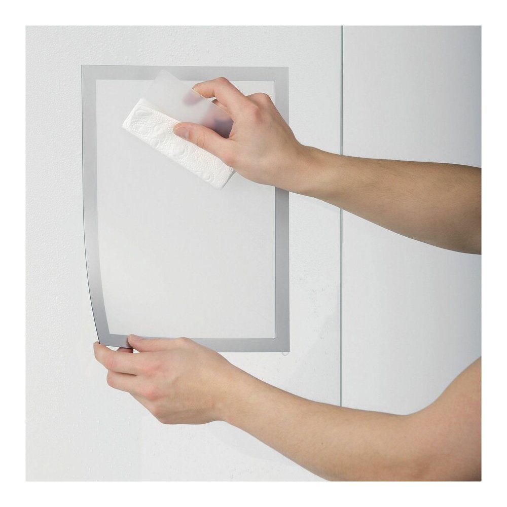 DURABLE The Infoframe - 2 / Pack - Glass-mountable, Window-mountable - Removable, Repositionable, Heat Resistant, UV Resistant, Sturdy, Both Sides Display. Picture 7