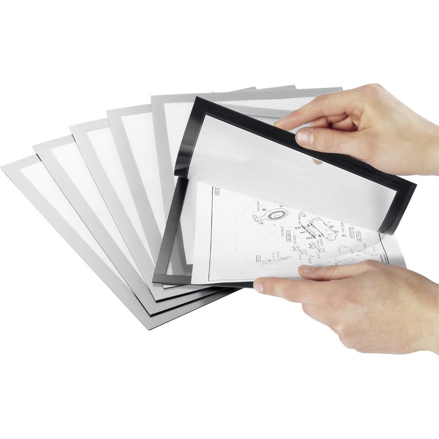 DURABLE Magnetic Folding Infoframe - Metal-mountable - Insertable, Dust Proof, Moisture Resistant, Magnetic Back, Foldable - Production Area, Sanitary Area, Storage, Kitchen, Warehouse, Garage - 2 / P. Picture 5