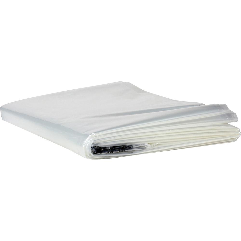 Duck Brand Queen/King Mattress Cover - 94" Length x 76" Width - Plastic - Clear - 1 Each. Picture 3