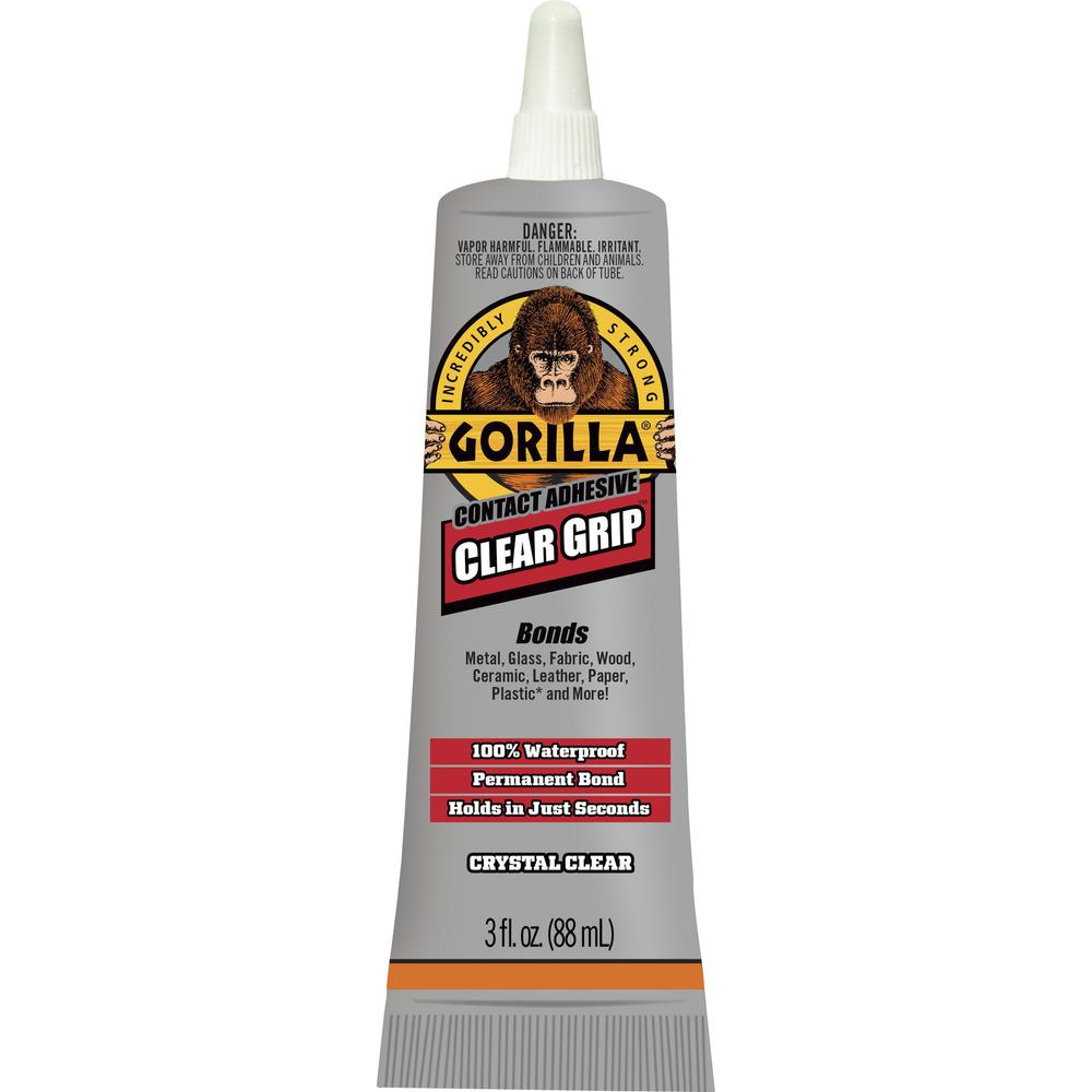 Gorilla Clear Grip Contact Adhesive - 3 fl oz - Clear - 1 Each. Picture 2