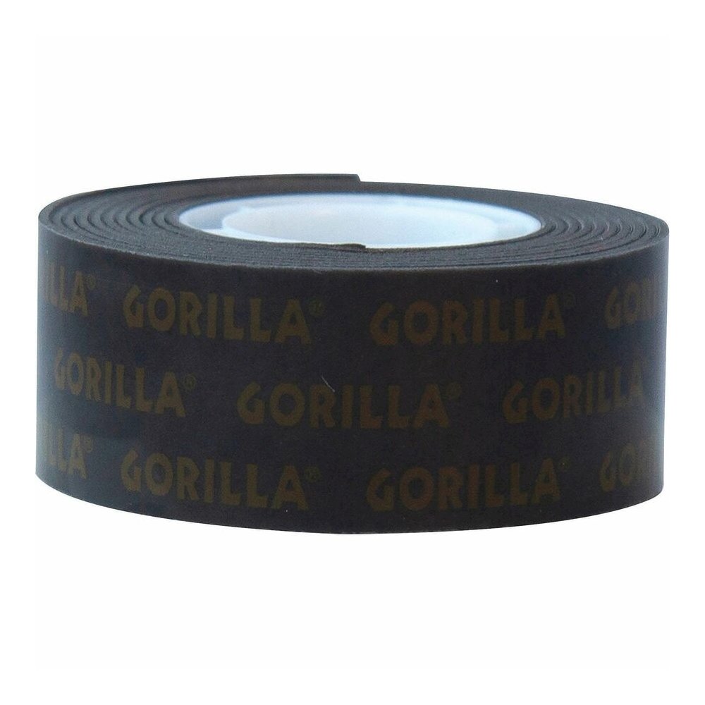Gorilla Heavy Duty Mounting Tape - 5 ft Length x 1" Width - Black - For Indoor, Outdoor, Plastic, Metal, Wood, Glass, Brick, Ceramic, Stone - 1 Each. Picture 3