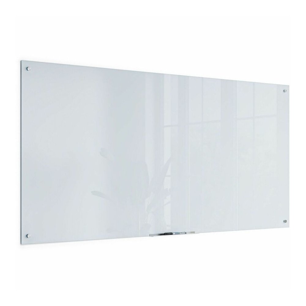 U Brands Magnetic Glass Frameless Dry-Erase Board - 72" (6 ft) Width x 36" (3 ft) Height - Frosted White Tempered Glass Surface - Rectangle - Horizontal/Vertical - Magnetic - 1 Each. Picture 7