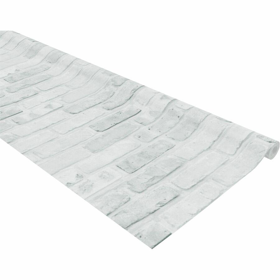 Fadeless Designs Paper Roll - Art Project, Craft Project, Bulletin Board, School, Office, Home - 48" Width x 50" Length - White, Gray - 1 Roll. Picture 6