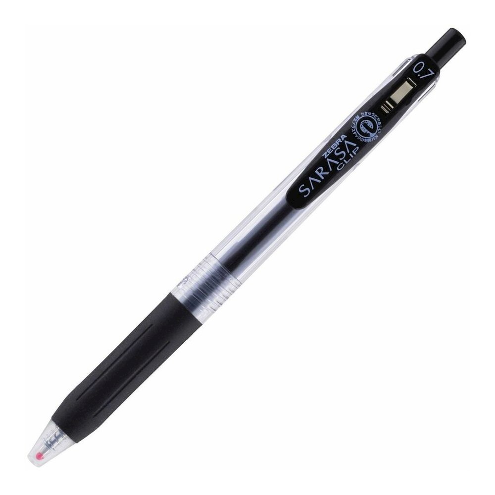 Zebra Pen SARASA Clip Retractable Gel Pen - Retractable - Black Ink - Water Based, Pigment-based, Gel-based - 1 Dozen. Picture 4