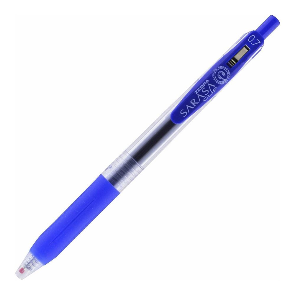 Zebra SARASA Clip Retractable Gel Pen - Retractable - Blue Ink - Water Based, Pigment-based, Gel-based - 1 Dozen. Picture 4