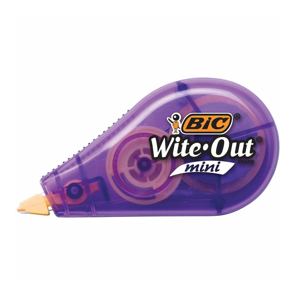 Wite-Out Mini Correction Tape Pack - 0.20" Tape Width x 19.60 ft Tape Length - 1 Line(s) - Translucent Dispenser - Smooth, Compact, Ambidextrous, Easy to Use, Non-refillable, Tear Resistant - White - . Picture 7