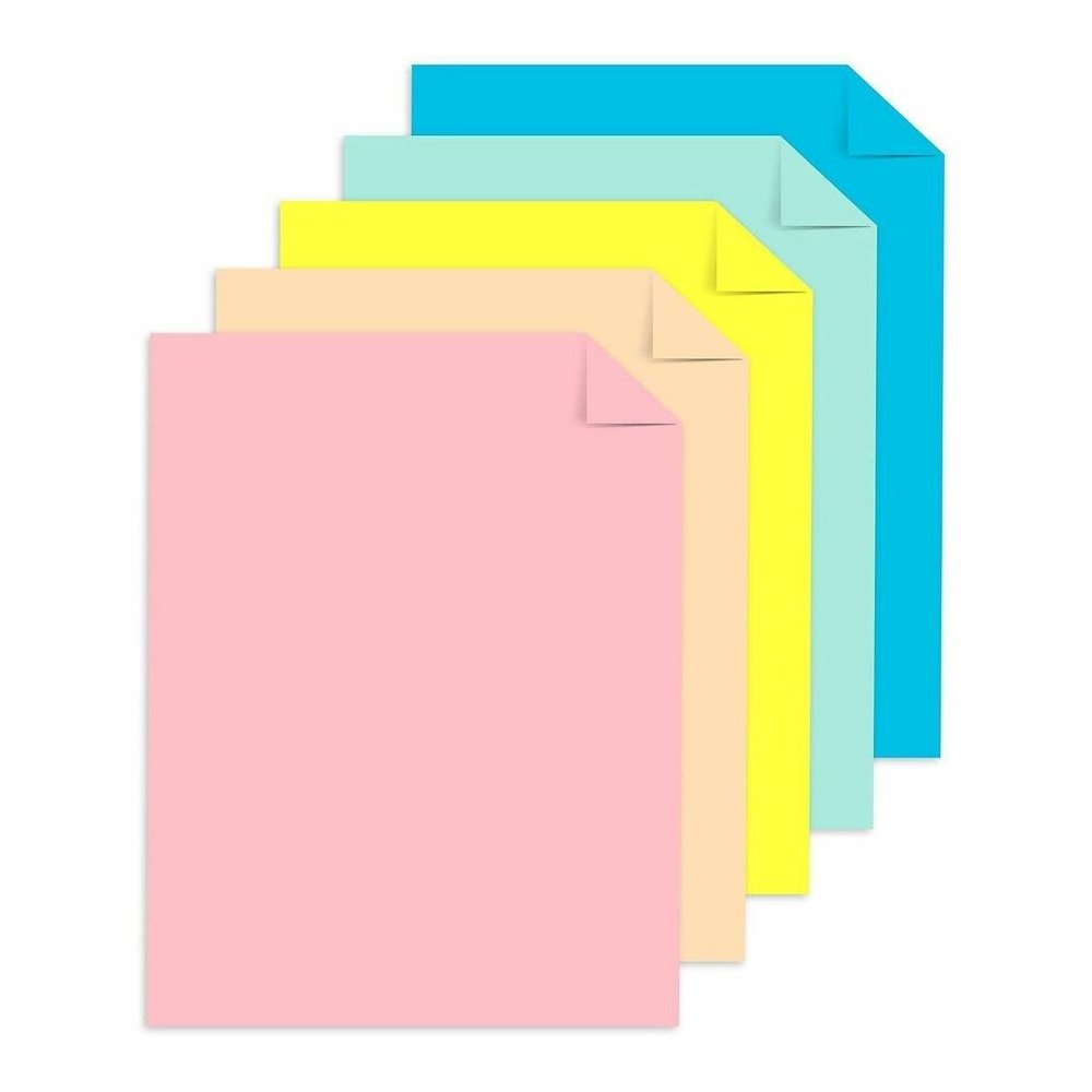 Astrobrights Sprinkle Assortment Copy Paper - Letter - 8 1/2" x 11" - 24 lb Basis Weight - Smooth - Heavyweight, Acid-free, Lignin-free - Bubble Gum, Lunar Blue, Merry Mint, Lift-off Lemon, Punchy Pea. Picture 5