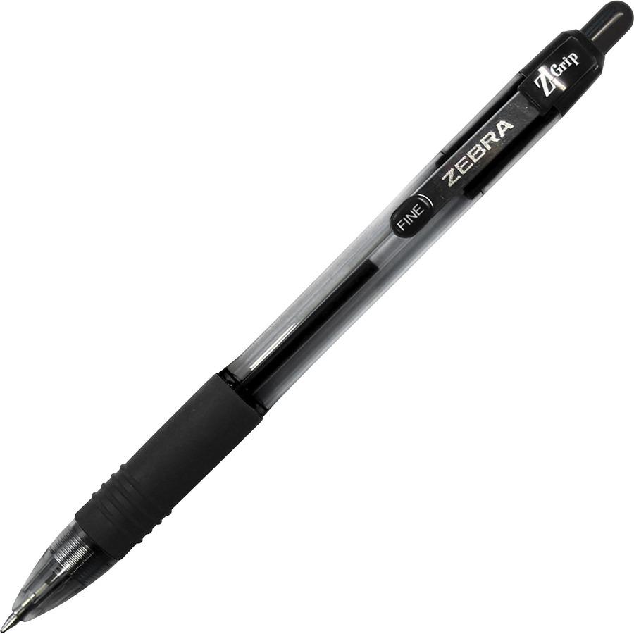 Zebra Pen Z-Grip Retractable Ballpoint Pens - Retractable - Black Ink - 1 Pack. Picture 4