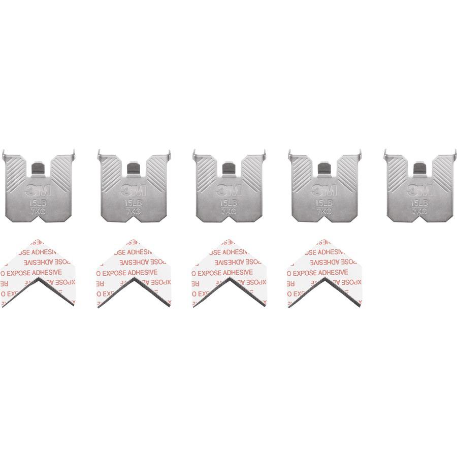 3M CLAW Drywall Picture Hanger - 15 lb (6.80 kg) Capacity - for Pictures, Mirror, Decoration, Art, Home - Gray - 5 / Pack. Picture 9
