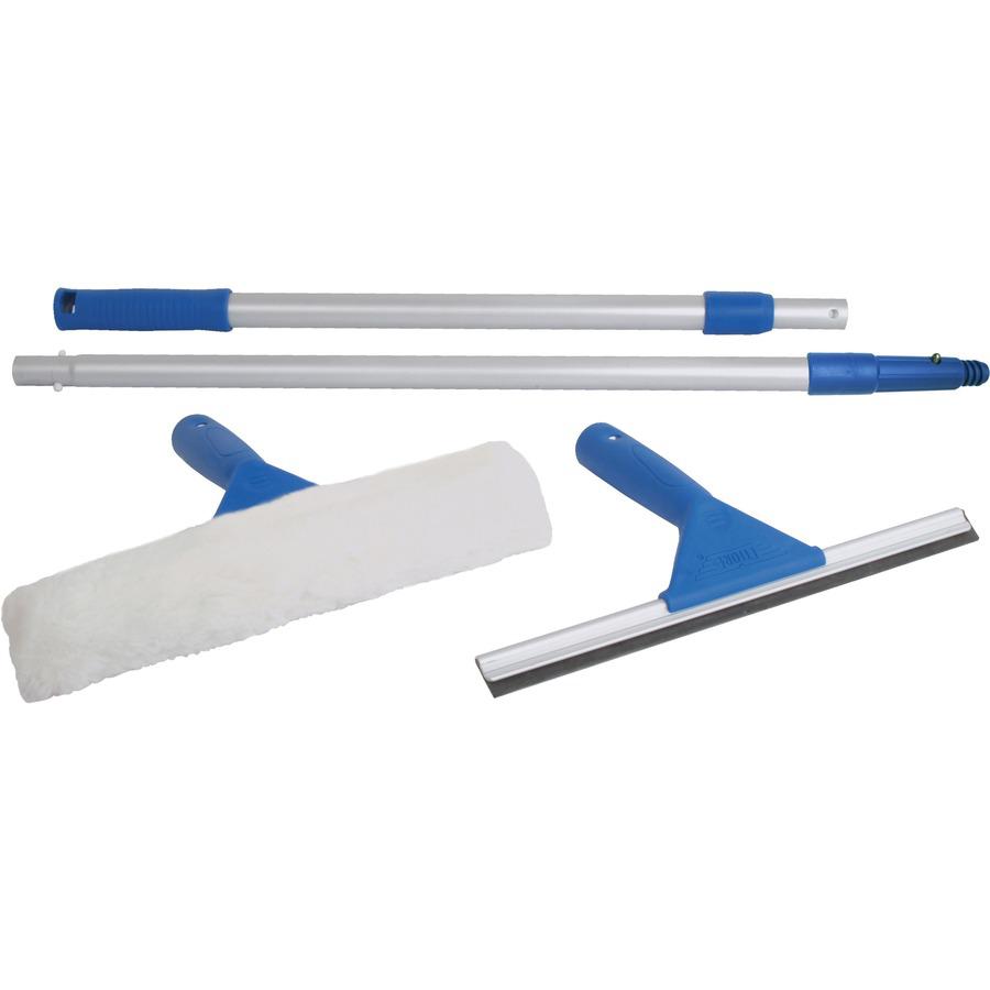 Ettore Window Cleaning Combo Kit - MicroFiber, Silicone Rubber - White, Multi - 1 Each. Picture 3