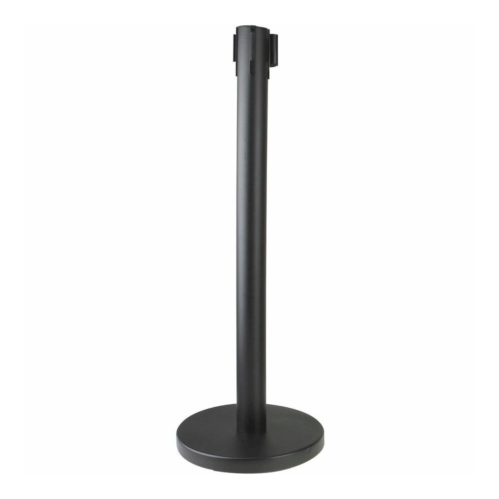 Genuine Joe Crowd-Control Posts - 34" Height - Black - Steel - 2 / Carton. Picture 3
