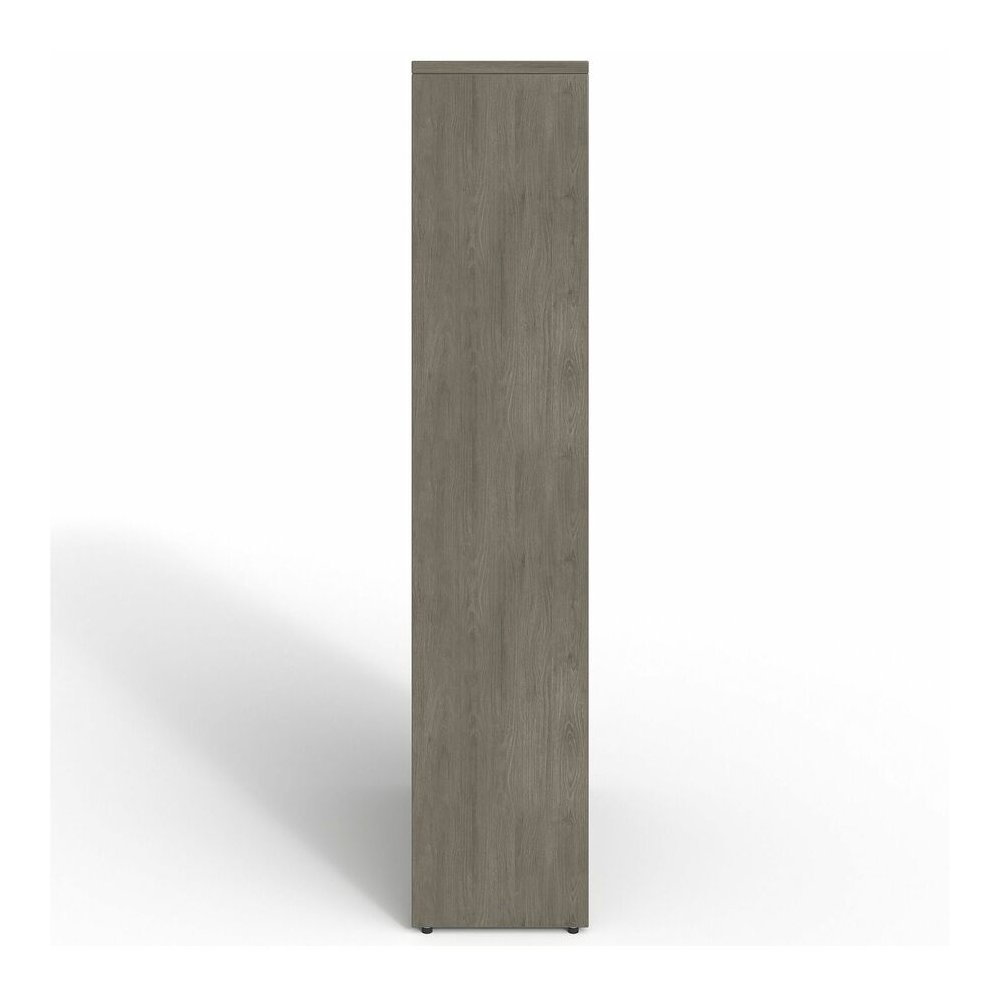 Lorell Prominence 2.0 Bookcase - Rectangle - 69" Height x 34" Width x 12" Depth, 1" Thickness Top - 5 Shelve(s) - 4 Adjustable Shelf(ves) - Material: Particleboard - Finish: Gray Elm - Laminated, Dura. Picture 8