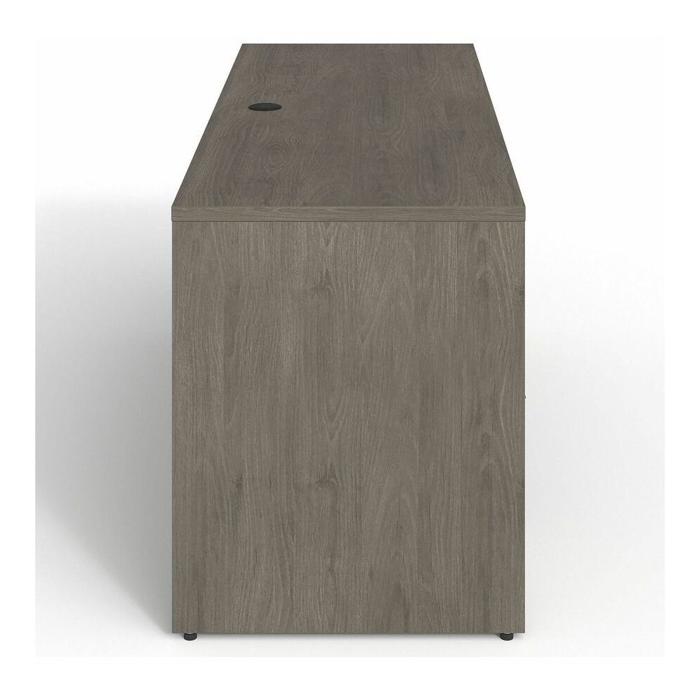 Lorell Prominence 2.0 Double-Pedestal Credenza - Rectangle - 29" Height x 66" Width x 24" Depth, 1" Thickness Top - Total Drawer(s): 2 - Double Pedestal on Left/Right Side - Band Edge - Material: Part. Picture 6
