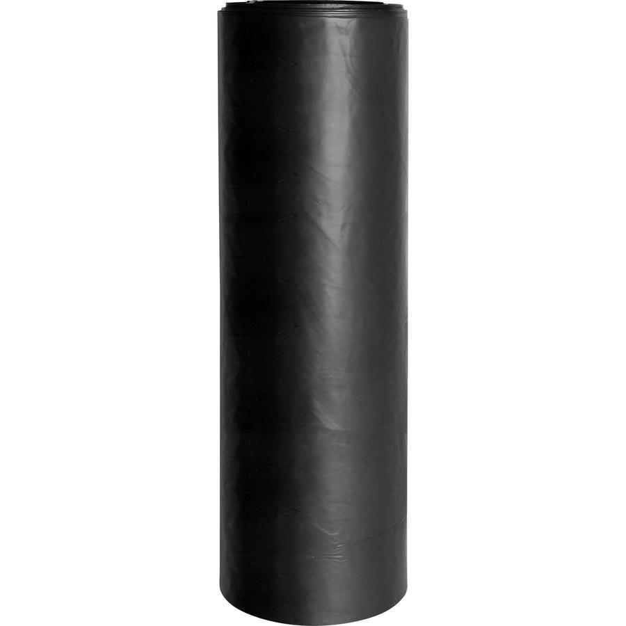 Genuine Joe Heavy-duty Trash Can Liners - 55 gal Capacity - 58" Length x 39" Width x 2.70 mil (69 Micron) Thickness - Black - Waste Disposal, Debris, Office Waste, Food Waste - 50 / Carton. Picture 3