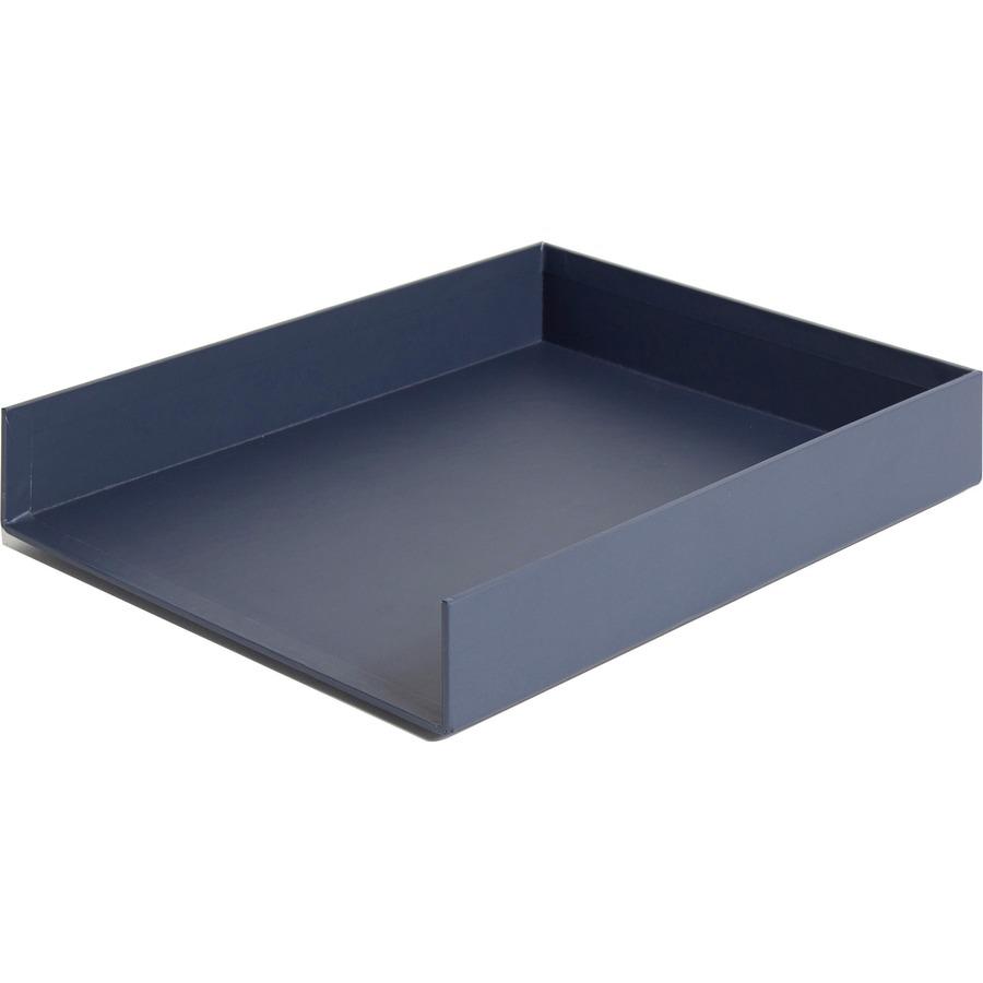 U Brands 4-Piece Desk Organization Set - Desktop - Paper Wrapped - Navy - Chipboard, Paper - 1 Each. Picture 3
