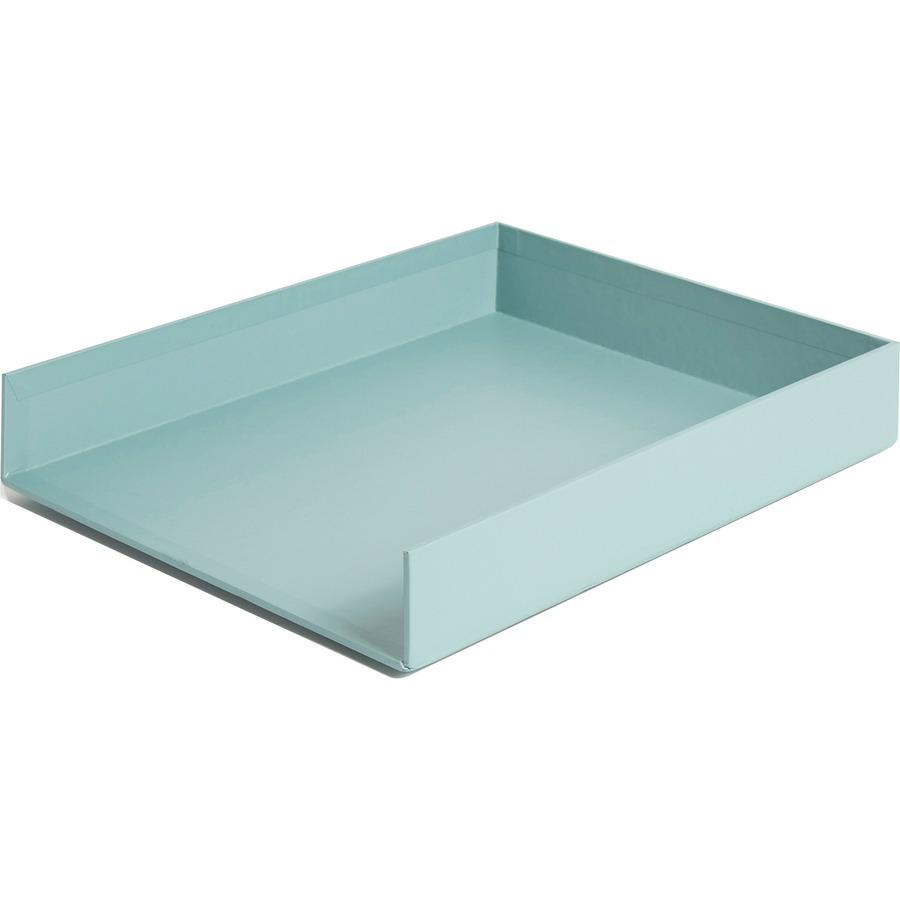 U Brands 4-Piece Desk Organization Set - Desktop - Paper Wrapped - Teal - Chipboard, Paper - 1 Each. Picture 2