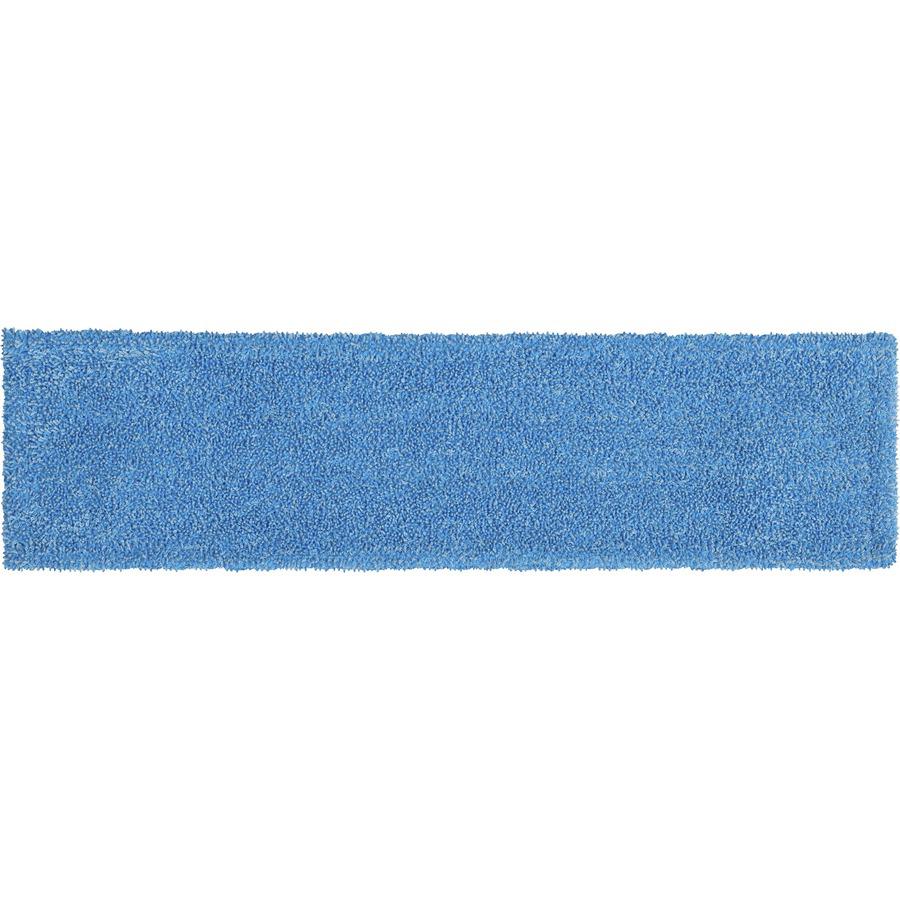 Rubbermaid Commercial Adaptable Flat Mop Microfiber Pad - 19.5" Length x 5.5" Depth - MicroFiber - Blue - 12 / Carton. Picture 10