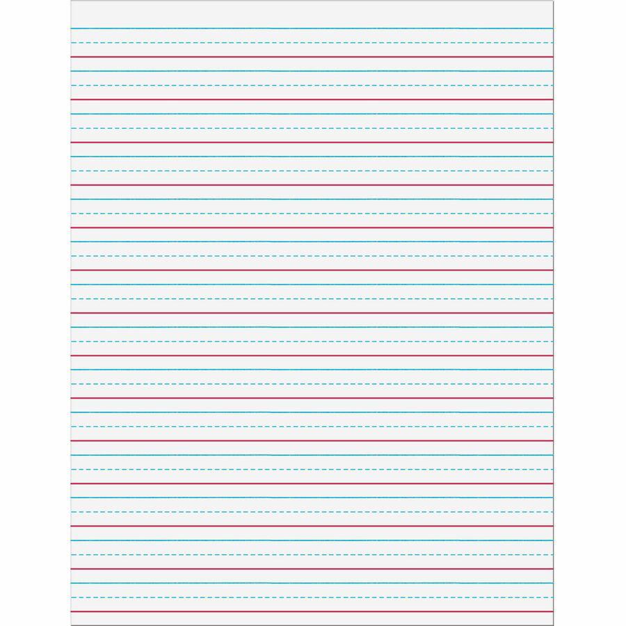 Pacon Multi-Sensory Ruled Handwriting Tablet - Student - White - 1 Each. Picture 5
