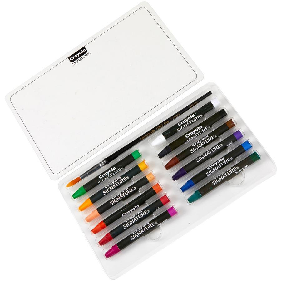 Crayola Signature Premium Watercolor Crayons - Assorted - 24 / Pack. Picture 11