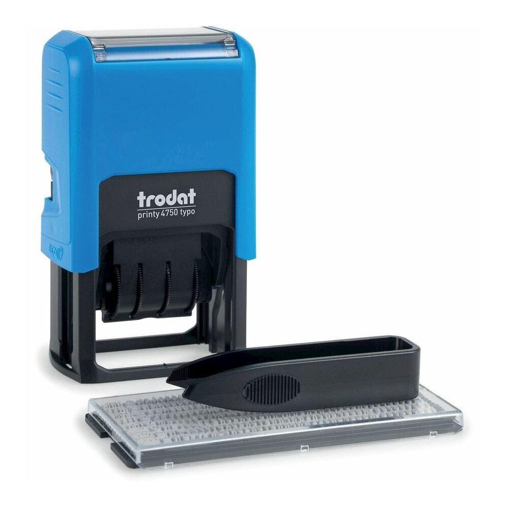 Trodat Do-it-Yourself Date Stamp - Date Stamp - 2 Characters/Line - 1" Impression Width x 1.63" Impression Length - 10000 Impression(s) - Assorted - Recycled - 1 Each. Picture 7