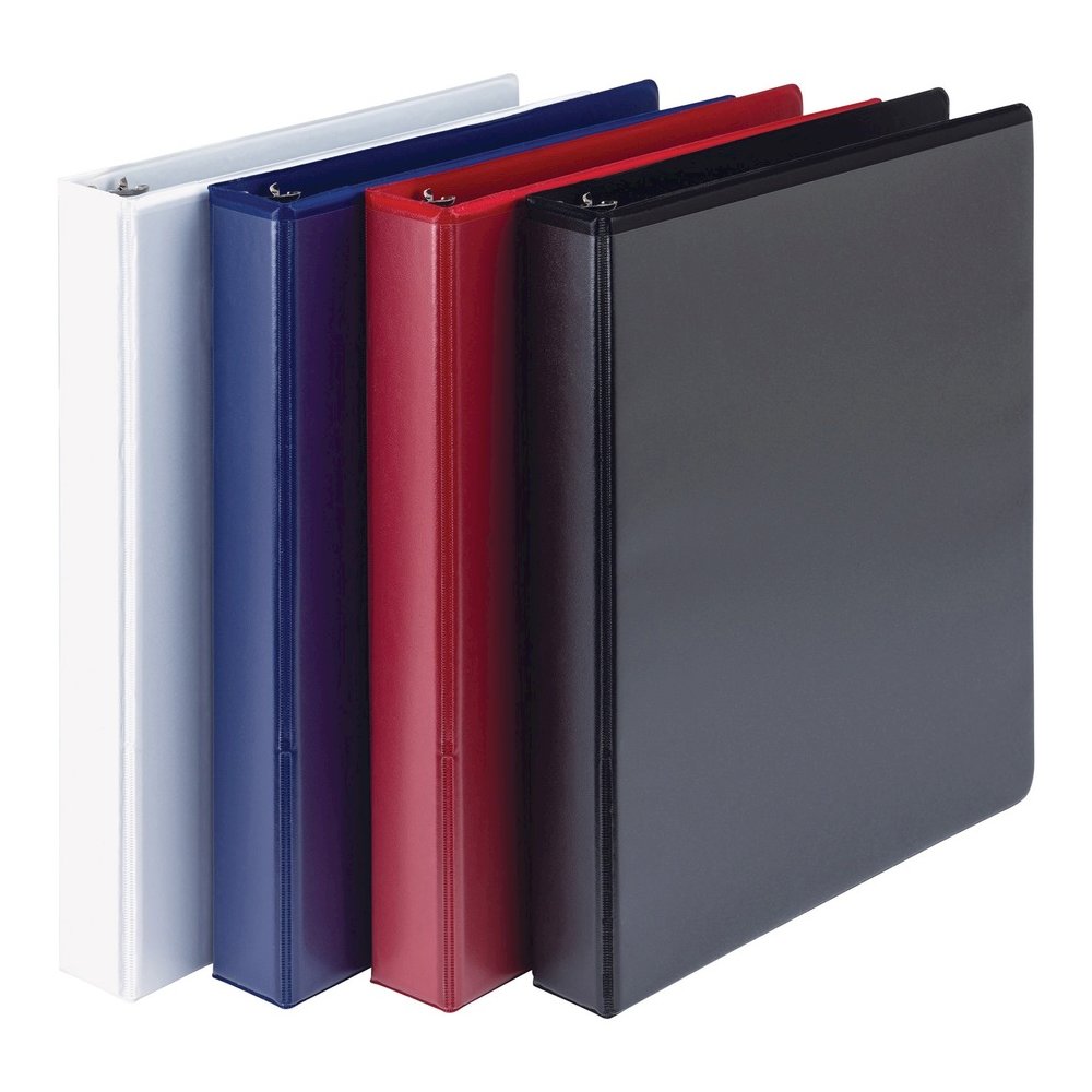 Samsill Durable View Binders - 1" Binder Capacity - Letter - 8 1/2" x 11" Sheet Size - 225 Sheet Capacity - 3 Ring - Fastener: D-Ring - Pocket: 2, Internal - Polypropylene, Chipboard - Black, Blue, Re. Picture 6