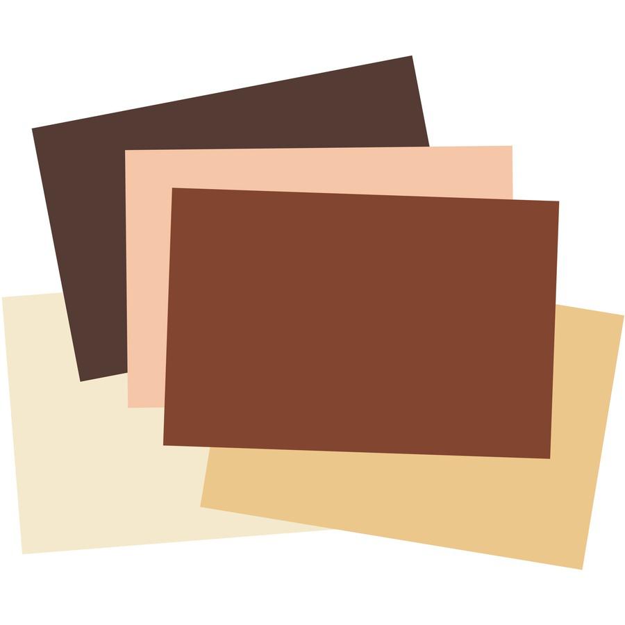 Tru-Ray Construction Paper - Art Project, Craft Project - 12" Width x 18" Length - 76 lb Basis Weight - Assorted - Fiber, Sulphite - 50 / Pack. Picture 5