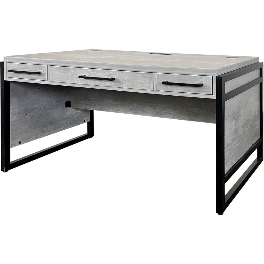 Mason Wood Laminate Office Desk. Picture 8