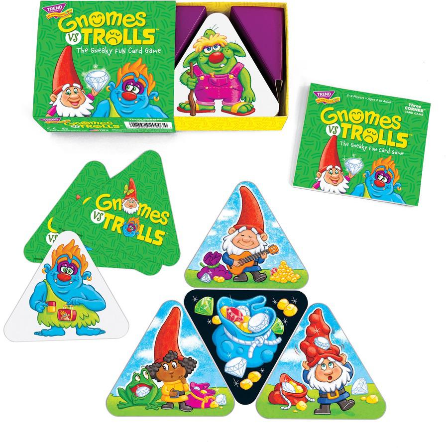 Trend Gnomes vs Trolls Three Corner Card Game - 63 Card(s) - Fun - Matching - 2 to 4 Players - 1 Each. Picture 7