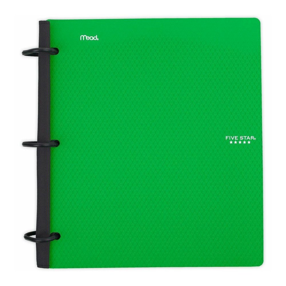 Mead Five Star Flex Hybrid NoteBinder - 1" Binder Capacity - 200 Sheet Capacity - Pocket: 2 - 5 Divider - Plastic - Multi-colored - TechLock Ring, Durable, Foldable - 1 Each. Picture 6
