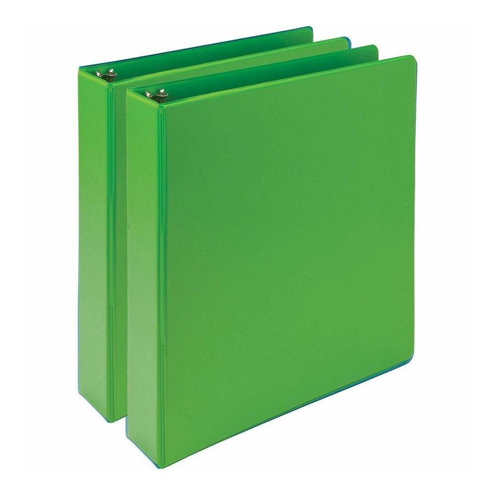 Samsill Earth's Choice Plant-based View Binders - 1 1/2" Binder Capacity - Letter - 8 1/2" x 11" Sheet Size - 3 Ring - Fastener: Round Ring - Chipboard, Polypropylene, Plastic - Lime - Recycled - Bio-. Picture 7