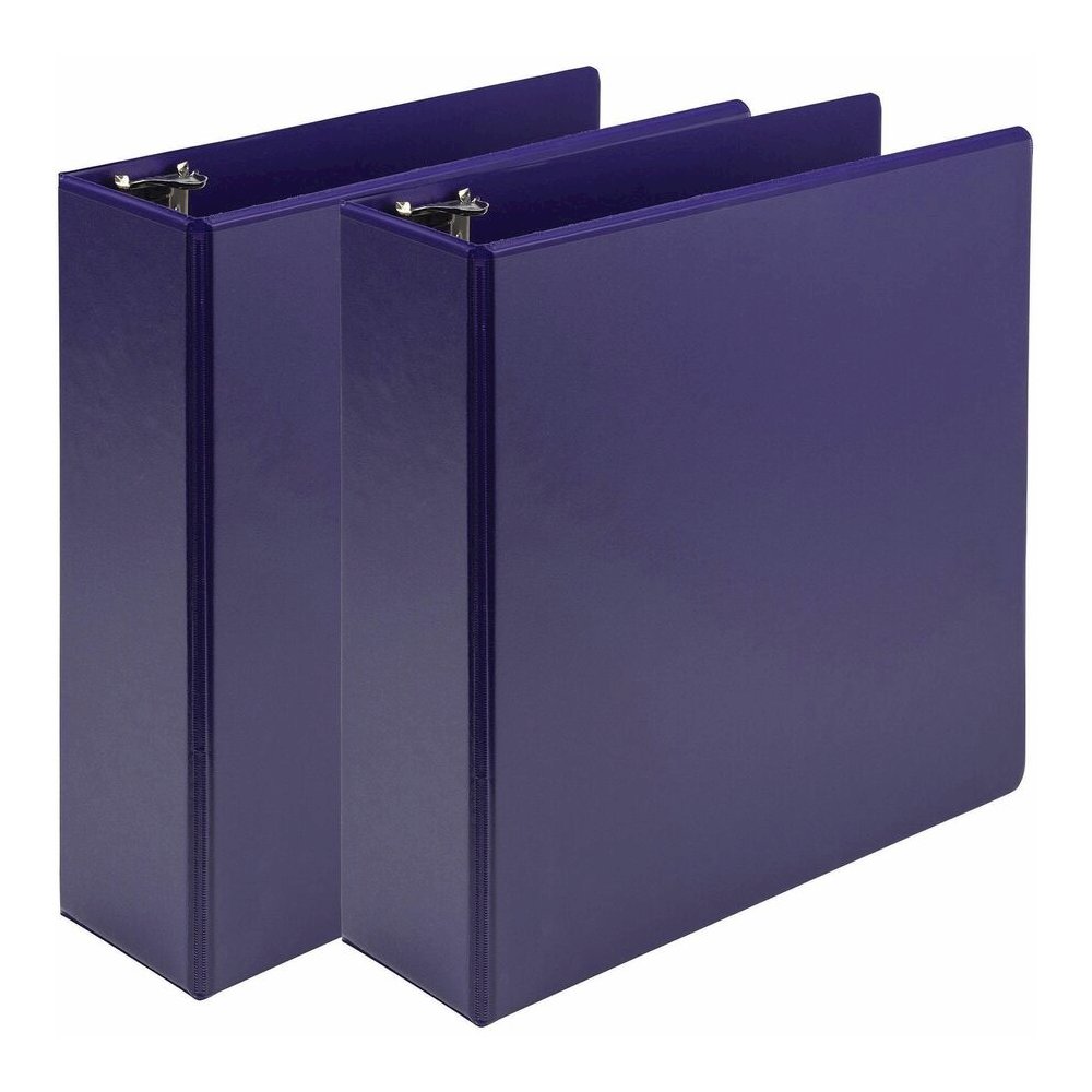Samsill Earth's Choice Plant-based View Binders - 3" Binder Capacity - Letter - 8 1/2" x 11" Sheet Size - 3 Ring - Fastener: Round Ring - Chipboard, Polypropylene, Plastic - Purple - Recycled - Durabl. Picture 10