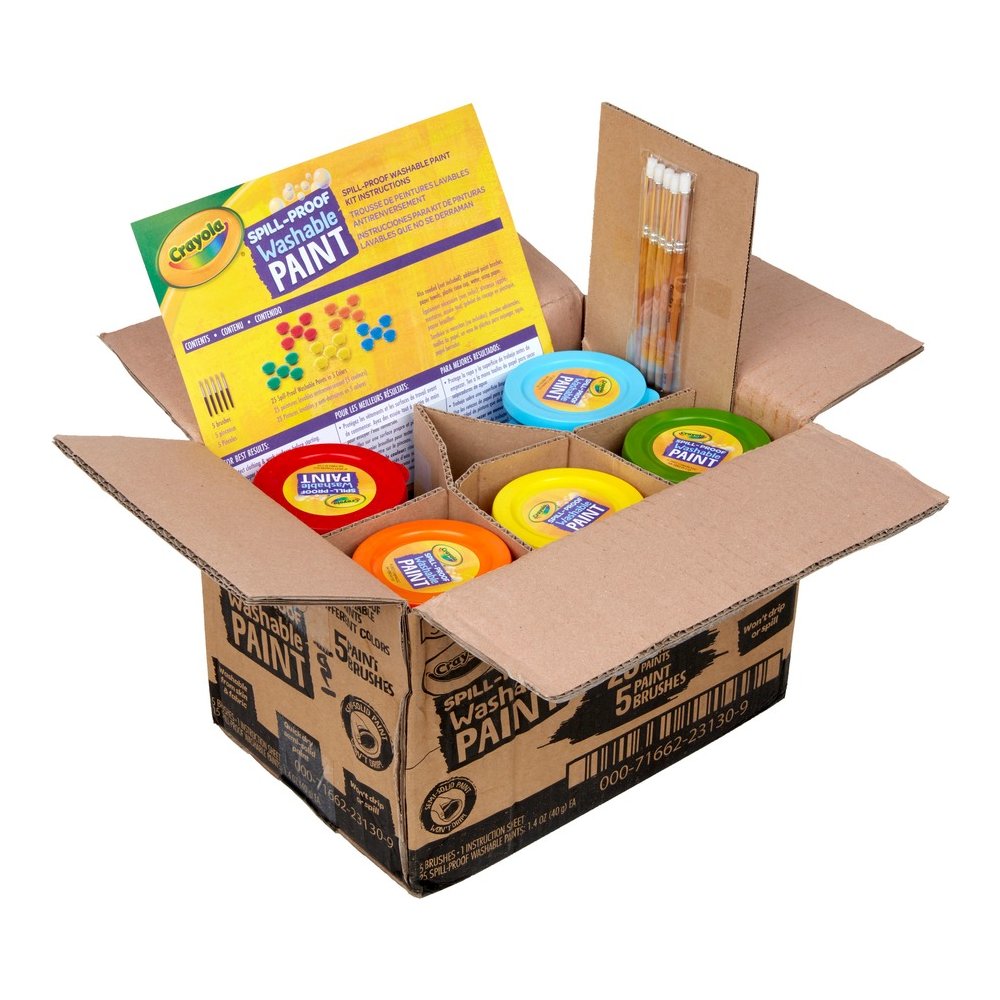 Crayola Spill Proof Washable Paint Set - Art, Craft - Recommended For 3 Year - 25 / Pack. Picture 10