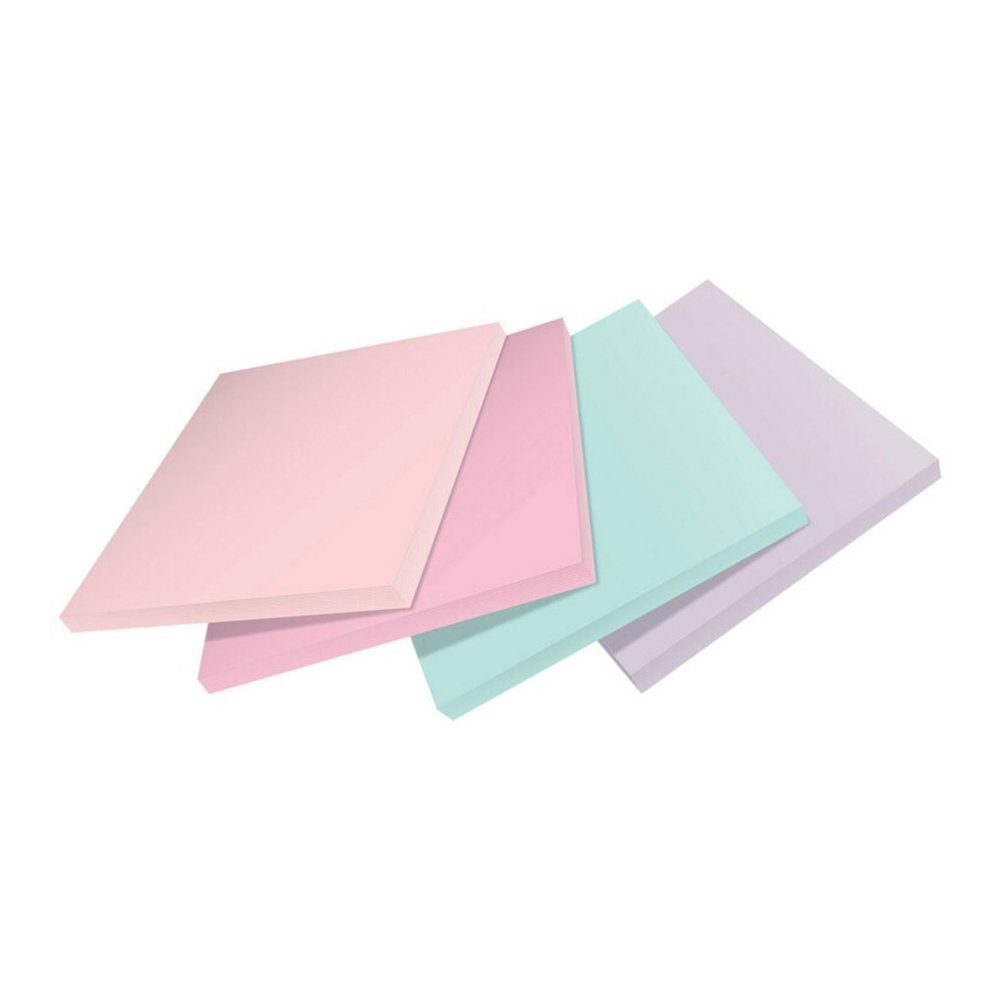 Post-it&reg; Recycled Super Sticky Notes - 70 - 3" Flag/Note Width x 3" Flag/Note Length - Square - 70 Sheets per Pad - Wanderlust Pastels - Adhesive - Recycled - 24 / Pack. Picture 4