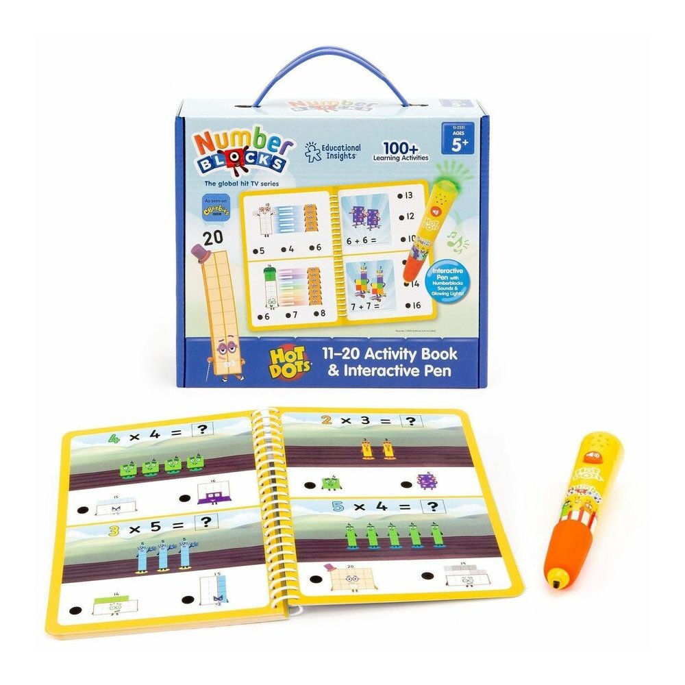 Hot Dots Numberblocks Activity Book Interactive Printed Book - 60 Pages. Picture 3