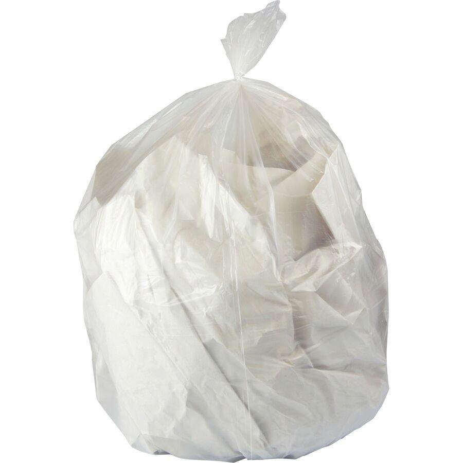 Heritage Linear Low Density Can Liners - 10 gal Capacity - 24" Width x 1.50 mil (38 Micron) Thickness - Low Density - Clear - Linear Low-Density Polyethylene (LLDPE) - Garbage Can/ - 1 Carton. Picture 5