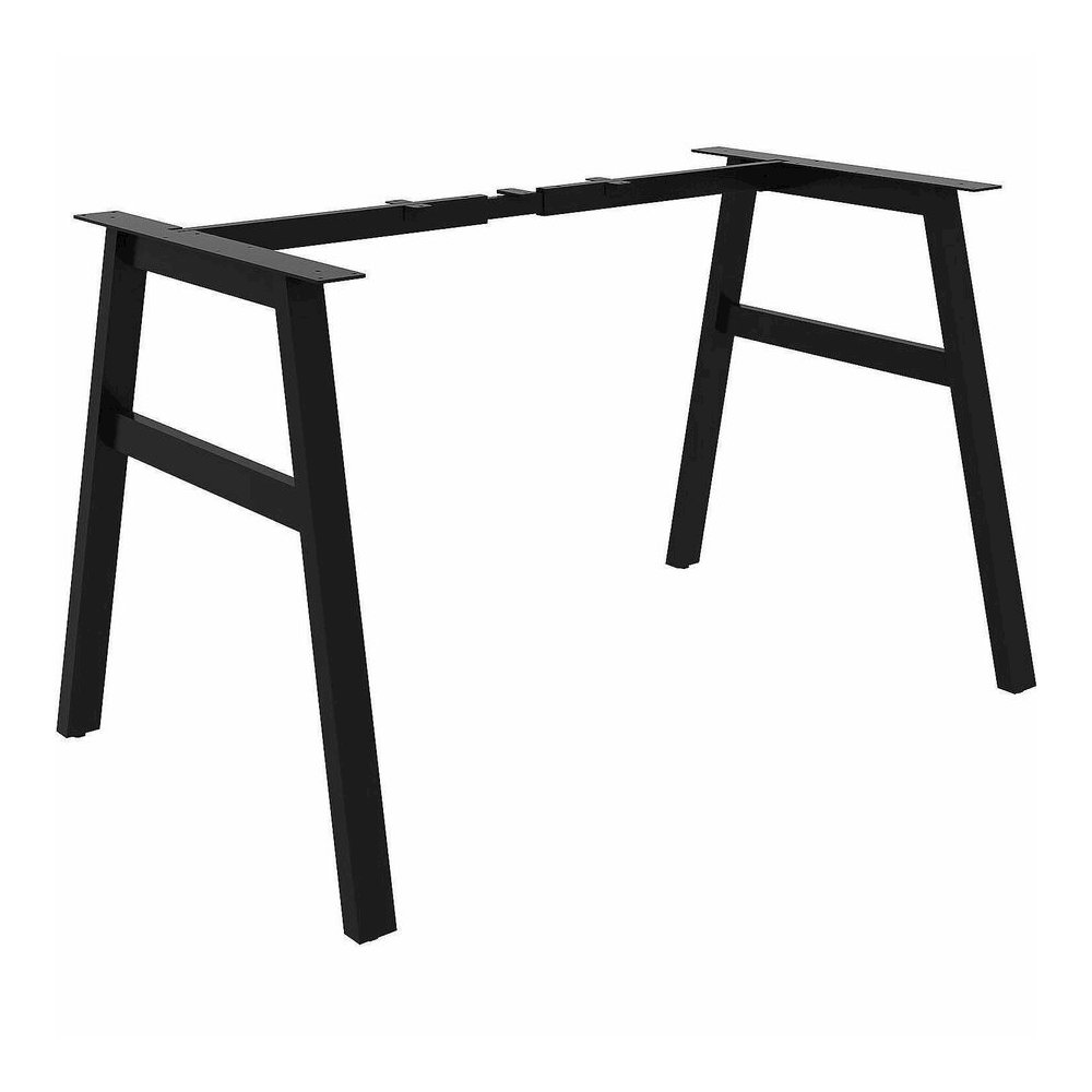 Lorell Table Base - Powder Coated A-shaped, Black Base - 28.50" Height x 71.60" Width x 29.10" Depth - Metal Base Material - 1 Each. Picture 9