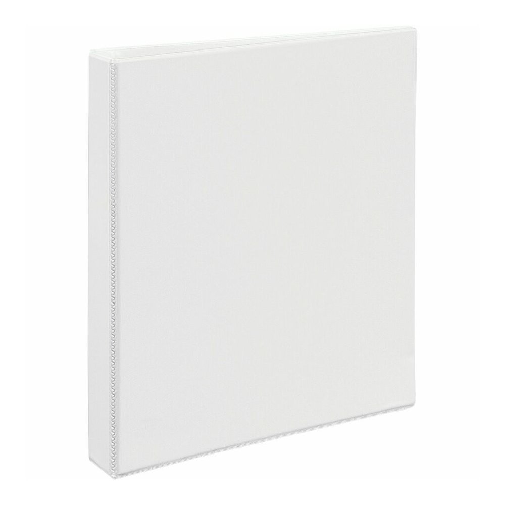 Avery&reg; Heavy-duty Nonstick View Binder - 1" Binder Capacity - Letter - 8 1/2" x 11" Sheet Size - 220 Sheet Capacity - 3 Ring - Fastener: Slant D-Ring - Pocket: 4, Internal - Poly - White - Recycle. Picture 6