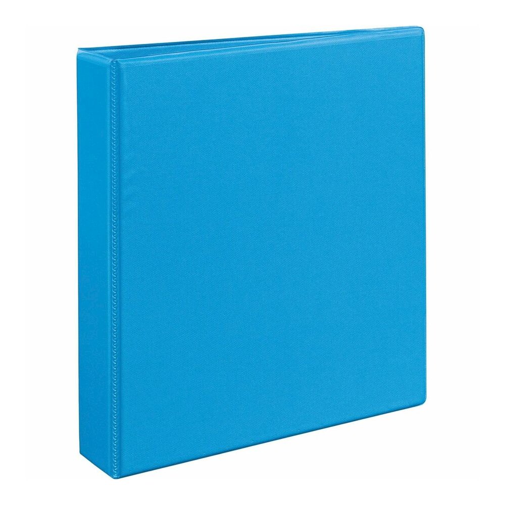Avery&reg; Heavy-duty Nonstick View Binder - 1 1/2" Binder Capacity - Letter - 8 1/2" x 11" Sheet Size - 375 Sheet Capacity - 3 Ring - Fastener: Slant D-Ring - Pocket: 4, Internal - Poly - Light Blue . Picture 6