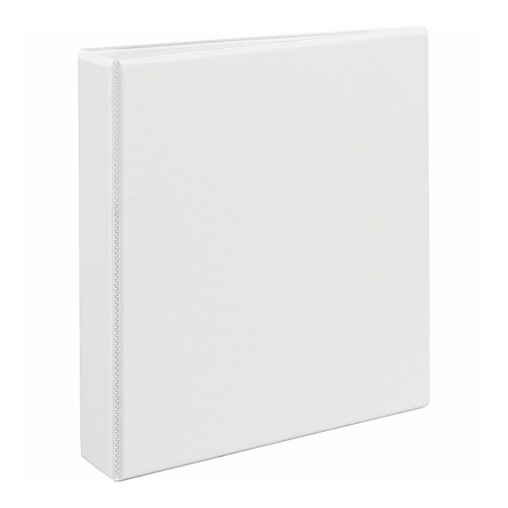 Avery&reg; Heavy-duty Nonstick View Binder - 1 1/2" Binder Capacity - Letter - 8 1/2" x 11" Sheet Size - 375 Sheet Capacity - 3 Ring - Fastener: Slant D-Ring - Pocket: 4, Internal - Poly - White - Rec. Picture 6