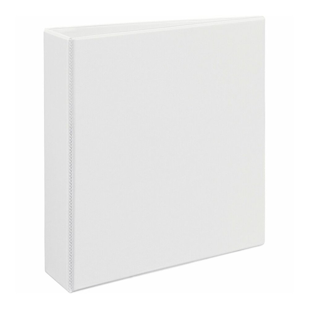 Avery&reg; Heavy-duty Nonstick View Binder - 2" Binder Capacity - Letter - 8 1/2" x 11" Sheet Size - 500 Sheet Capacity - 3 Ring - Fastener: Slant D-Ring - Pocket: 4, Internal - Poly - White - Recycle. Picture 6