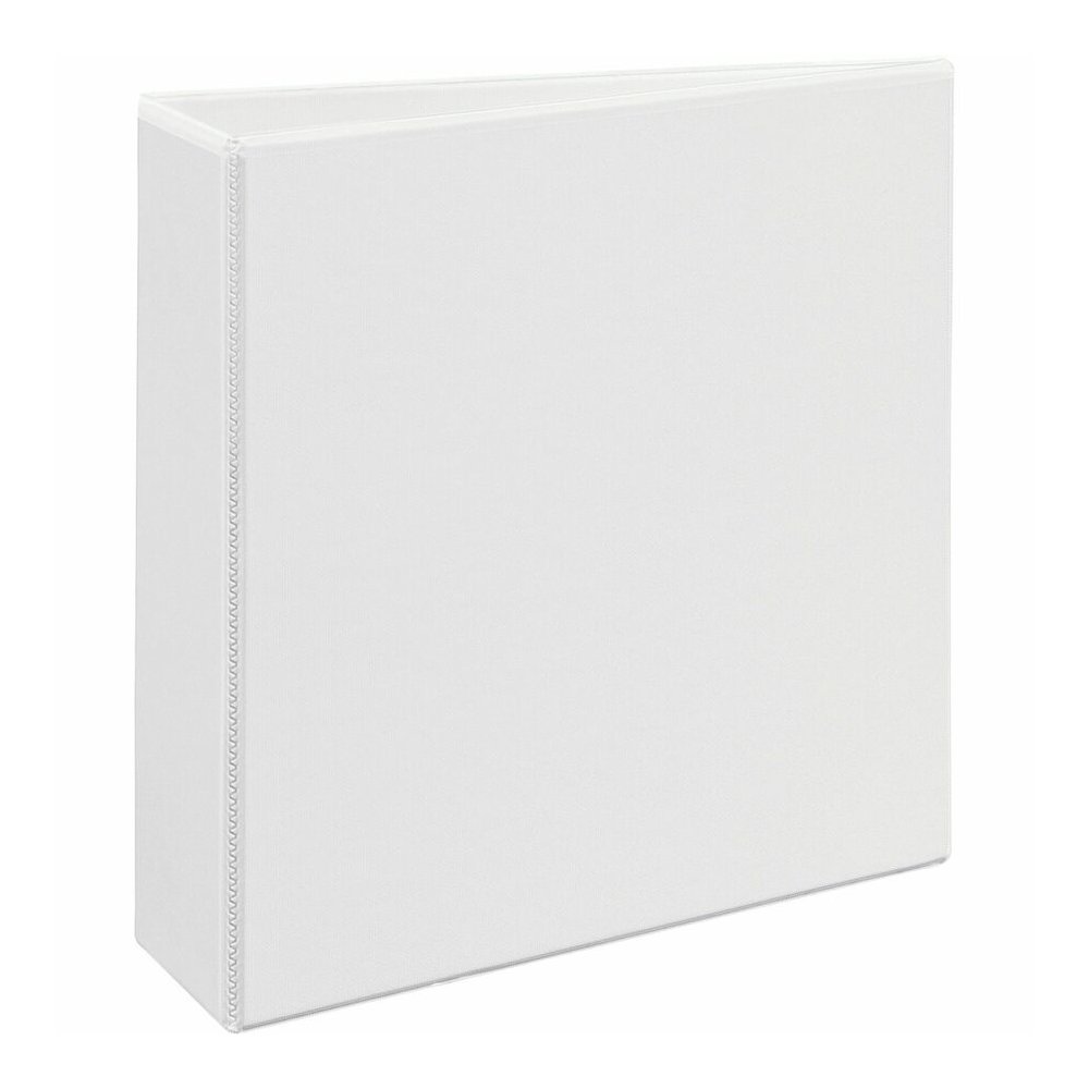 Avery&reg; Heavy-duty Nonstick View Binder - 3" Binder Capacity - Letter - 8 1/2" x 11" Sheet Size - 600 Sheet Capacity - 3 Ring - Fastener: Slant D-Ring - Pocket: 4, Internal - Poly - White - Recycle. Picture 7