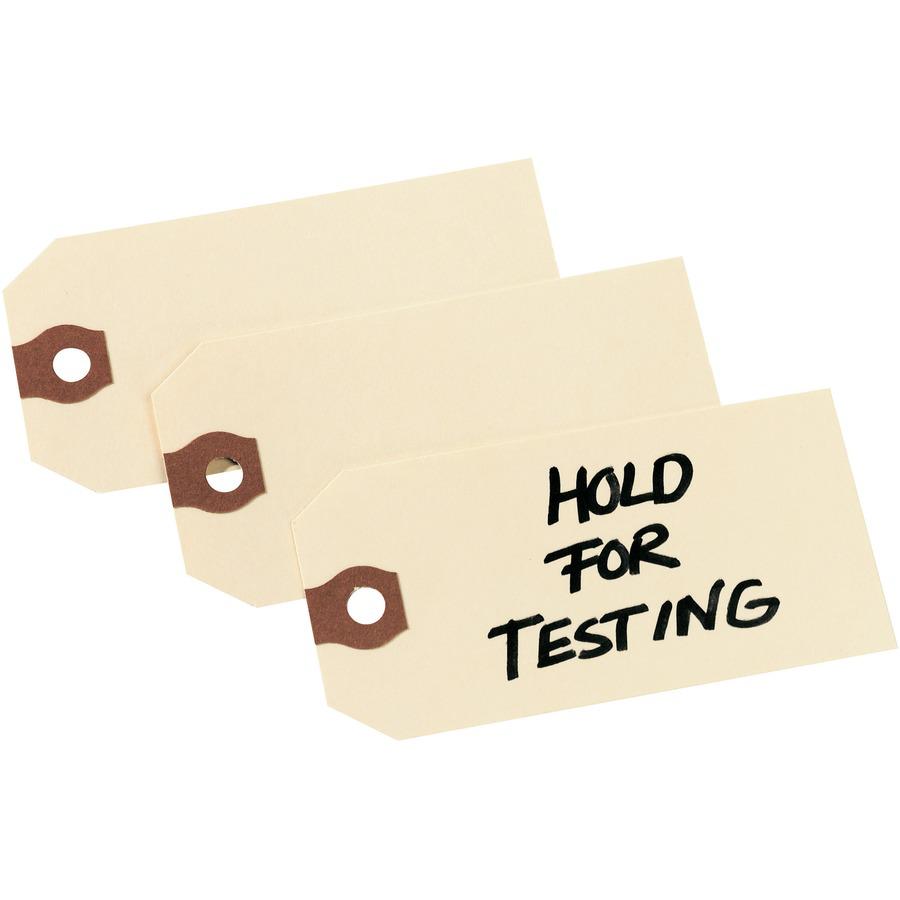 Avery&reg; Unstrung Manila Shipping Tags - 4.75" Length x 2.37" Width - Rectangular - 1000 / Box - Card Stock, Pulp - Manila. Picture 5